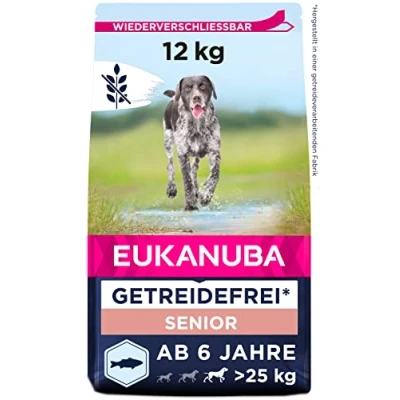 Abbildung von Eukanuba Senior Large Breed Getreidefrei Seefisch Hundefutter 12 k...