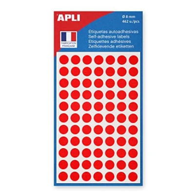 Abbildung von agipa 111833 Markierungspunkte, Durchmesser: 8 mm, rund, rot