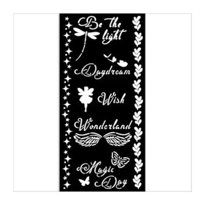Abbildung von Stamperia Wonderland Thick Stencil 12x25cm Magic Day (KSTDL96)