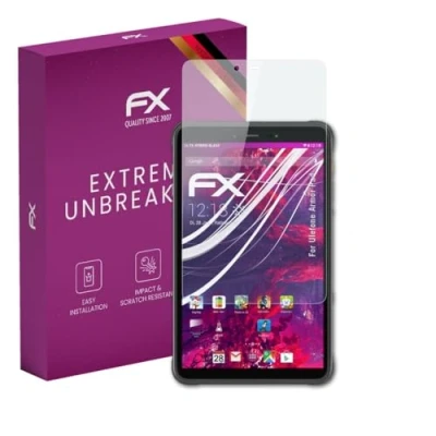 Abbildung von atFoliX Glasfolie kompatibel mit Ulefone Armor Pad Panzerfolie, 9H Hybrid Glass FX Schutzpanzer Folie