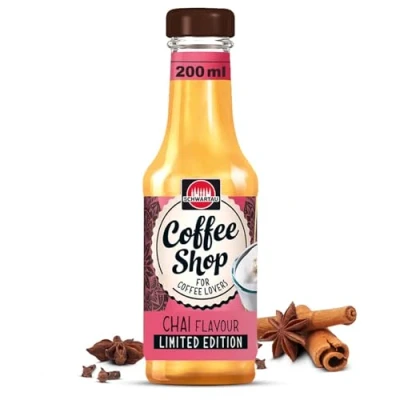 Abbildung von Schwartau Coffee Shop Chai, Kaffeesirup zum Verwirklichen, Pimp your Coffee, 200ml