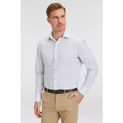 Abbildung von OLYMP Luxor modern fit Hemd Langarm Streifen dunkelblau Gr. 46