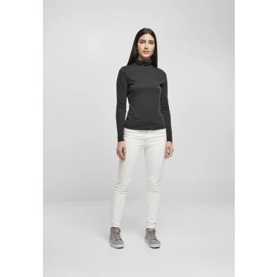 Abbildung von Urban Classics Turtleneck Longsleeve Langarmshirt, Damen, Größe: Small, Black