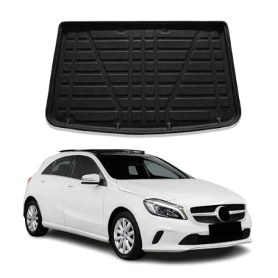 Abbildung von OMAC Kofferraumwanne Laderaumwanne kompatibel mit Mercedes A Klasse 2013 2018 Schrägheck Gummi