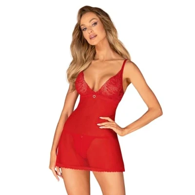 Abbildung von Obsessive Chilisa Babydoll Und String Rot