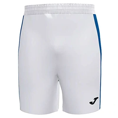 Abbildung von Joma Unisex Academy Shorts, Blanc/Bleu Royal, L