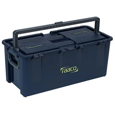 Abbildung von raaco Compact 50, Werkzeugkasten, Polypropylen, Blau, 50 kg, Scharnier, 621 mm