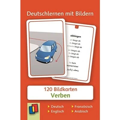 Abbildung von Verben: 120 Bildkarten auf Deutsch, Englisch, Französisch und Arabisch (Deutschlernen mit Bildern)