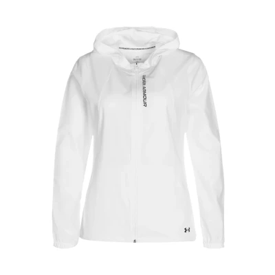 Abbildung von Under Armour Outrun THE Storm LAUF Regenjacke / wasserabweisende Jacke, Damen, Größe: XS, White reflective