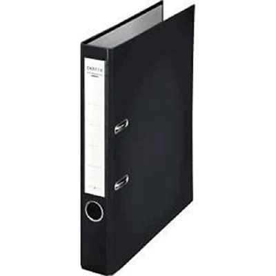 Abbildung von Centra Standard Ordner (grauappe RC, mit PP Folie kaschiert, A4, 5,2 cm Rückenbreite, Chromos) schwarz, 25 Stück