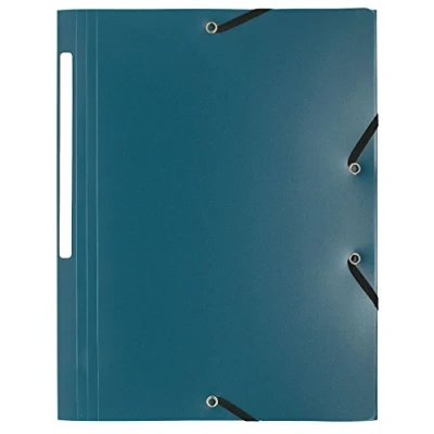 Abbildung von Exacompta 55803E Packung (mit 10 Sammelmappen aus PP mit 3 Klappen, Gummizug, blickdicht, ideal für Ihre Dokumente DIN A4) Stück dunkelgrün