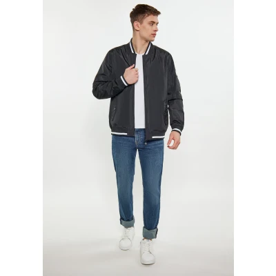 Abbildung von Schmuddelwedda College Bomberjacke, Herren, Größe: Large, Schwarz