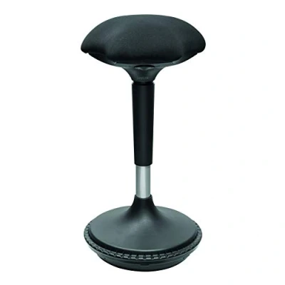 Abbildung von LogiLink EO0011 Höhenverstellbarer, ergonomischer Bürohocker/Stehhilfe für eine effektive Reduzierung von Ermüdung und Belastung der Beine