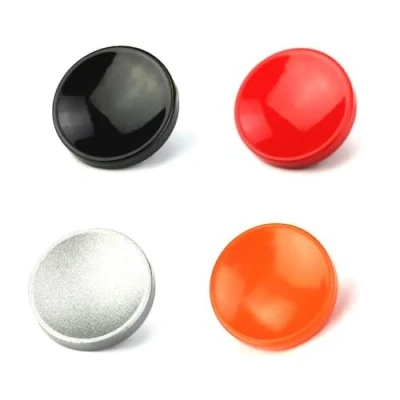 Abbildung von JJC SRB Metall Weichen Sharp Auslöseknopf für Leica Fujifilm/Canon/Nikon/Sony/Ricoh (4 x Konkave Kit Hellrot/Orange/Schwarz/Silber)