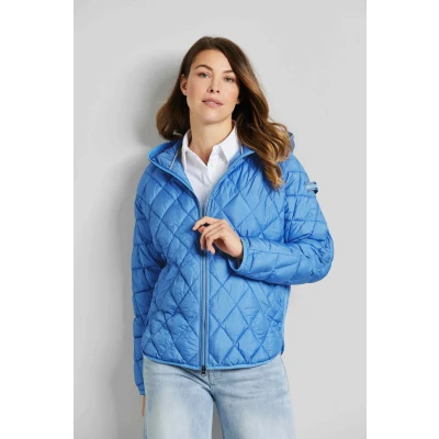 Abbildung von bugatti Steppjacke, mit Kapuze, aus schimmerndem Nylon