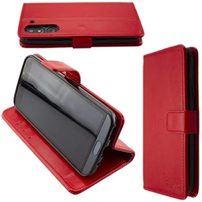 Abbildung von caseroxx Handy Hülle Tasche kompatibel mit Doro 8050/8050 Plus Bookstyle Case Wallet in rot