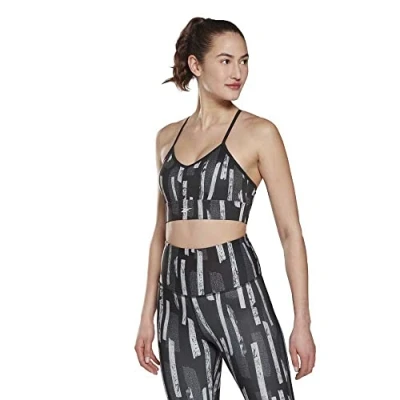 Abbildung von Reebok Damen Myt AOP Trainings BH leichte Stütze, Nghblk, M