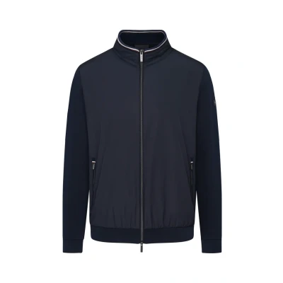 Abbildung von bugatti MIT Reissverschluss UND Stehkragen Sweatjacke, Herren, Größe: Medium, Marine