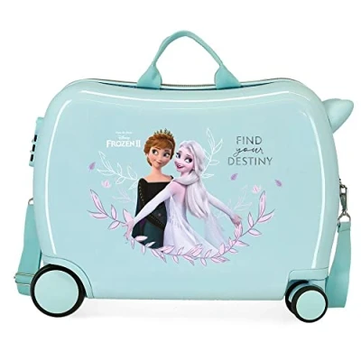 Abbildung von Disney Frozen Memories Kinderkoffer, Blau, 50 x 39 20 cm, Hartplastik, seitlicher Kombinationsverschluss, 34 l, 1,8 kg, 4 Räder