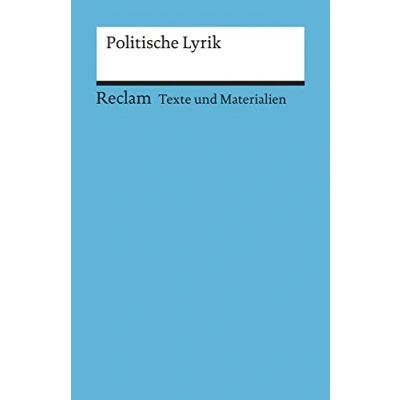 Abbildung von Politische Lyrik: (Texte und Materialien für den Unterricht) (Reclams Universal Bibliothek)
