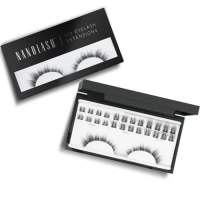 Abbildung von Cluster Wimpern zur DIY Wimpernverlängerung zu Hause Nanolash 36 Stück Extension DIY, für Falsche (DIVINE)