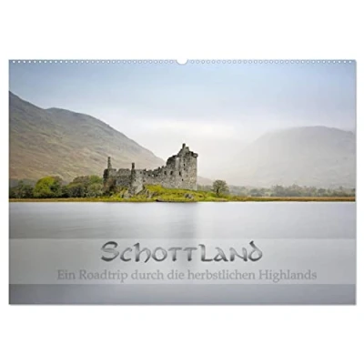 Abbildung von Schottland Ein Roadtrip durch die herbstlichen Highlands (Wandkalender 2025 DIN A2 quer), CALVENDO Monatskalender