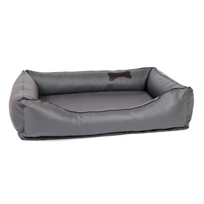 Abbildung von CopcoPet Tierbett Paco Hundebett Grau L 90 x 70 cm Schaumstoff Kissen