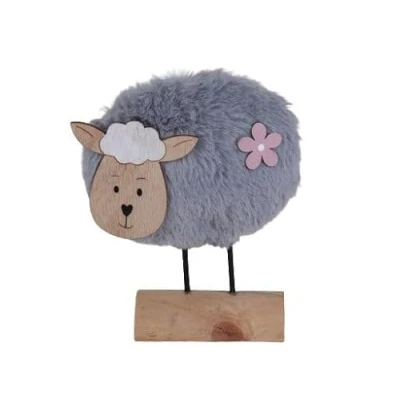 Abbildung von Trend Line Deko Schaf Holz 17 x 14 cm Natur grau Figur