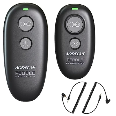 Abbildung von AODELAN drahtlose Fernbedienung Kabellose Fernauslöser for Canon EOS R6, R, ROS RP, 2000D, 250D, 5D, 6D Mark II, 7D 90D, 760D, 750D, 700D, 600D; Olympus OM D E M1 II
