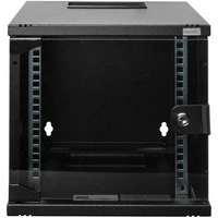 Abbildung von DIGITUS Netzwerk Schrank 10 Zoll 6HE Wandmontage HxBxT 330x312x300mm Traglast 30kg Nutztiefe 240mm Schwarz