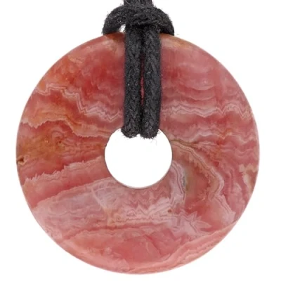Abbildung von Lebensquelle Plus Rhodochrosit Edelstein Donut Ø 30 mm Anhänger