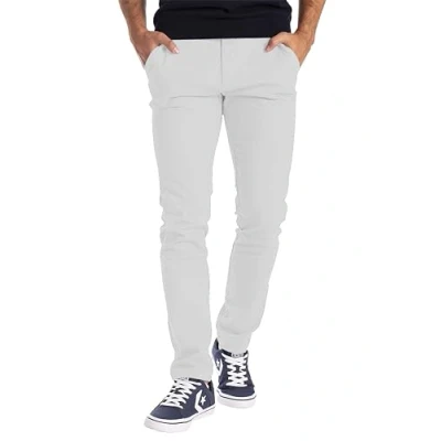 Abbildung von BlauerHafen Herren Designer Chino Hose Stretch Stoff Chinohose Slim Fit Casual Trousers (38W / 30L, Weiß)