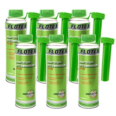 Abbildung von Flotex Kraftstoffsystemreiniger, 6 x 250ml Additiv Reiniger Kraftstoff System