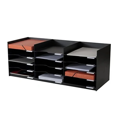 Abbildung von PAPERFLOW Sortierstation DIN A4+ 15 Fach schwarz
