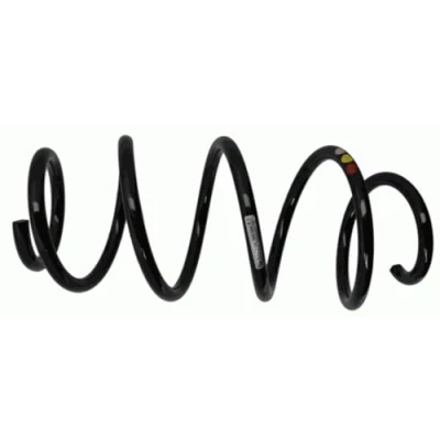 Abbildung von SACHS 993 104 Fahrwerksfeder Schraubenfeder mit konstantem Drahtdurchmesser Rot, gelb, pink VOLKSWAGEN: Touran I, Golf 6 Cabrio