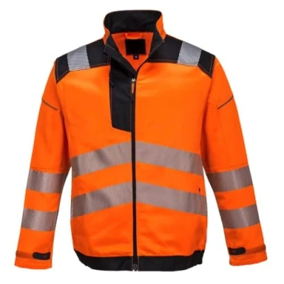 Abbildung von Portwest PW3 Warnschutzjacke, Größe: XXL, Farbe: Orange/Schwarz, T500OBRXXL