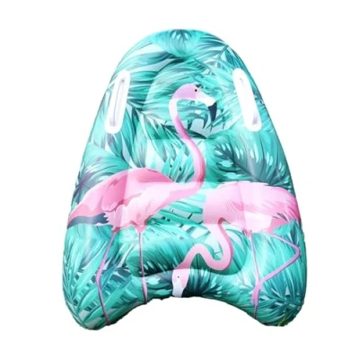 Abbildung von Feliciay aufblasbares Bodyboard, leichtes tragbares Schwimmenbrett mit Griffen, Schwimmhilfen für Pool, Lernen Hilfsmatte, Surfbrett Kinder und Erwachsene (Flamingo)