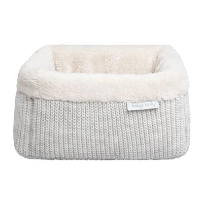 Abbildung von Baby&#039;s Only Körbchen Hope Wickeltisch Organizer Gestrickte Aufbewahrungsbox für Kinderzimmer 18x18x18 cm Ecru