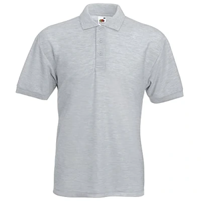 Abbildung von Fruit of the Loom 65/35 Herren Piqué Polo Shirt, Kurzarm (3XL) (Hellgrau)