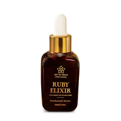 Abbildung von Ruby Elixir Kumkumadi Serum 30ML Ayurvedisches Gesichtsöl mit Safran für Anti Aging, Öl Gesichtspflege, Feuchtigkeitsspendendes Serum, Ayurveda strahlende Haut