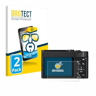 Abbildung von BROTECT (2 Stück Schutzfolie für Panasonic Lumix DC TZ99 Displayschutz Folie Ultra Klar