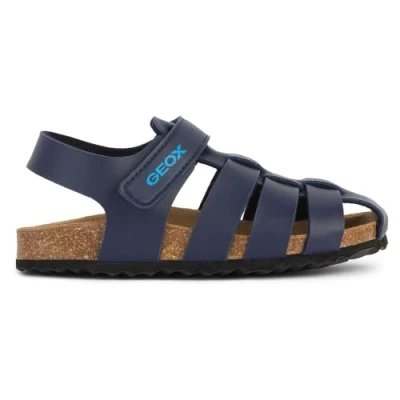 Abbildung von Geox J Ghita Trekkingsandale für Kinder, Größe: 29, Navy Schuhe