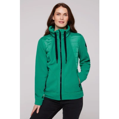 Abbildung von SOCCX Fleecejacke, ohne Kapuze, mit Stehkragen