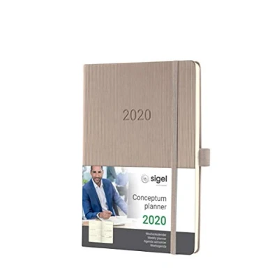 Abbildung von SIGEL C2060 Wochenkalender 2020, ca. A5, Hardcover, taupe, Conceptum weitere Modelle