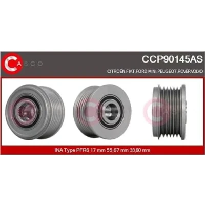 Abbildung von CASCO CCP90145AS Riemenscheibe, Generator FORD: MONDEO 4, S Max Mk1, PEUGEOT: