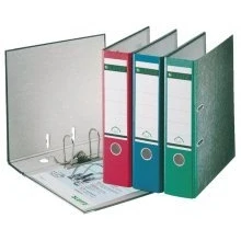 Abbildung von Leitz Qualitäts Ordner, 20er Pack, das Original, Klimaneutral, DIN A4 Aktenordner 8 cm breit, Wolkenmarmor Papier, Recycling Blauer Engel, Mit 180 Mechanik, Höchste Stabilität, Rot, 10805025