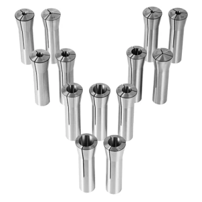 Abbildung von VEVOR 13 teiliger Präzisions R8 Spannzangensatz, 1/8 7/8 Zoll (3,2 22,2 mm), Kohlenstoffstahl Spannzangenfutter 30 μm TIR für Fräsmaschinen, Bohrmaschinen, Bearbeitungszentren