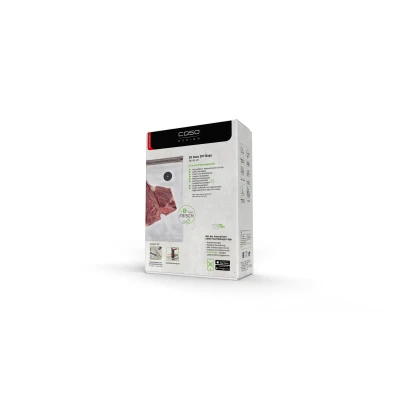Abbildung von CASO Vakuumierbeutel 1294 20 Stk. 26x35 cm, Zubehör für alle Vakuumierer und die Marken FreshVAC, WMF, Rommelsbacher, LAICA, Gastroback, Foodsaver, Solis, Steba, Lava, Ohmex, Flaem Nuova uvm.