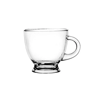 Abbildung von CRISTALICA Glastasse Spring 230ml Teeglas Kaffeetasse mit Henkel Transparent