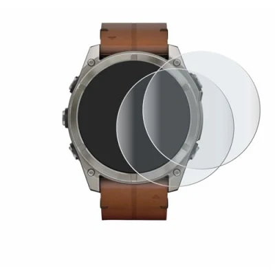 Abbildung von BROTECT Full Cover Schutzfolie Matt für Garmin Fenix 8 AMOLED (51 mm) (2 Stück) Screen Displayschutz Folie, 3D Curved, Anti Reflex